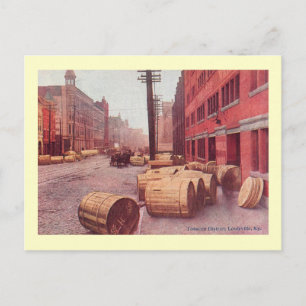 Tabak Barrels, Louisville, Kentucky Vintag Postkarte