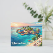Tabak Caye Belize Postkarte (Stehend Vorderseite)