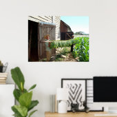 Tabak in den Heilstall Pinar del Rio Kuba Poster (Heimbüro)