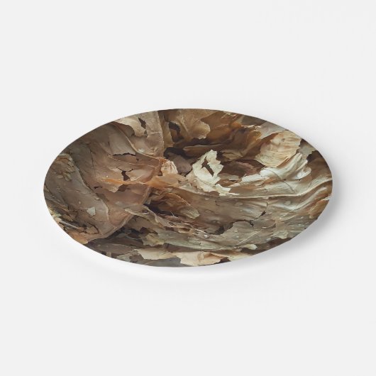 Tabak Leaf Cigar Bar Lounge Pappteller (Schrägansicht)