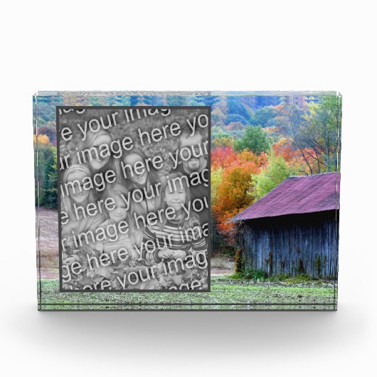 Tabak-Stall Herbstblätter hinzufügen Fotoblock (Vorderseite)