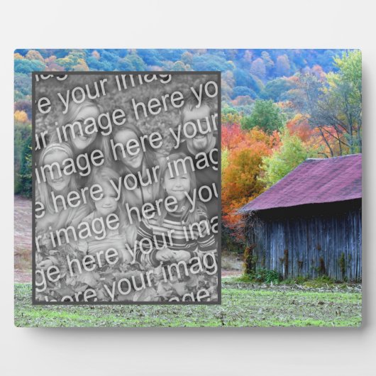 Tabak-Stall Herbstblättern Fügen Sie Ihr eigenes F Fotoplatte (Vorderseite)