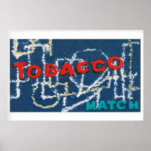 Tabak Streichholz Streichholzschachtel Kunst Druck Poster