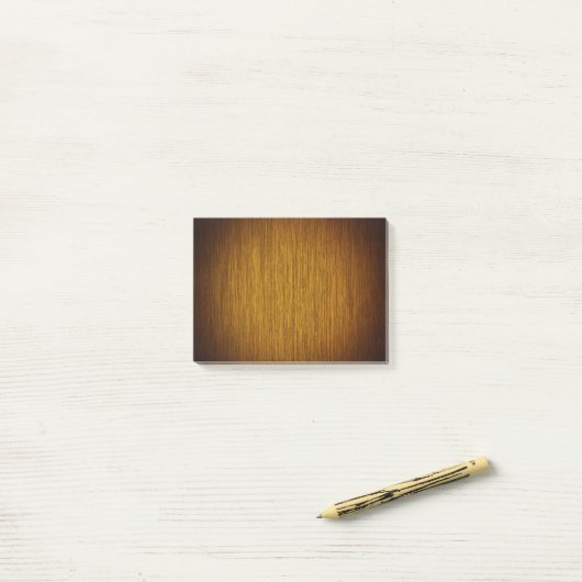 Tabak Sunburst Grainy Holz Hintergrund Post-it Klebezettel (Auf Schreibtisch)