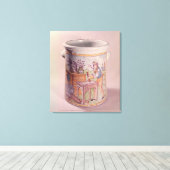 Tabak-Topf mit einem Tabak Leinwanddruck (Insitu (Holzboden))