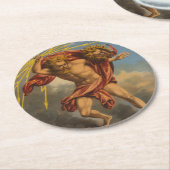 Tabaketikett, 1868. runder pappuntersetzer (Angewinkelt)