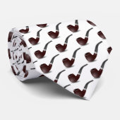 Tabakpfeife für Raucher. Weißer Hintergrund Krawatte (Gerollt)