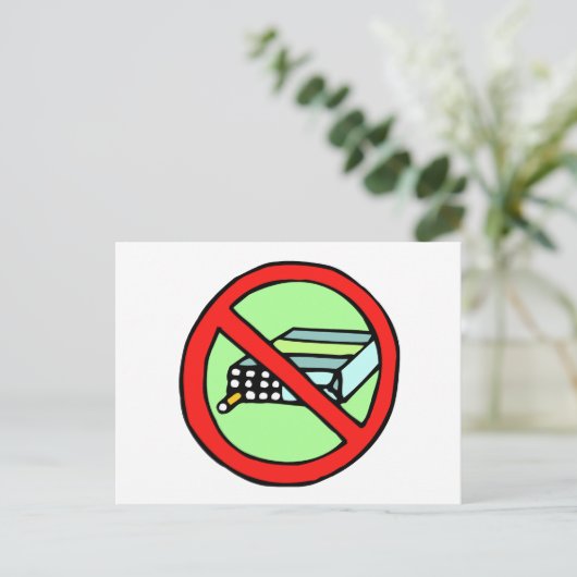 Tabakrechte Postkarte (Stehend Vorderseite)