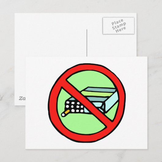 Tabakrechte Postkarte (Vorne/Hinten)