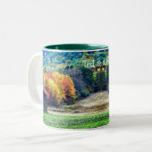 Tabakstall Fall Foliage Personalisiert Zweifarbige Tasse (Vorderseite Links)