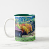 Tabakstall Fall Foliage Personalisiert Zweifarbige Tasse (Links)