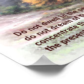 Tabakstall im Herbst Buddha Inspiration Zitat Poster (Ecke)