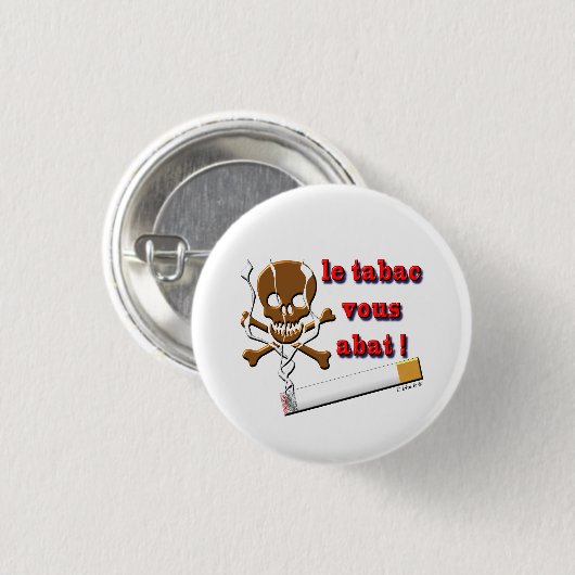 Tabaktabagie Button (Vorne & Hinten)