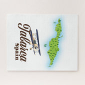 Tabarca Spanien Schöne Karte Puzzle (Horizontal)