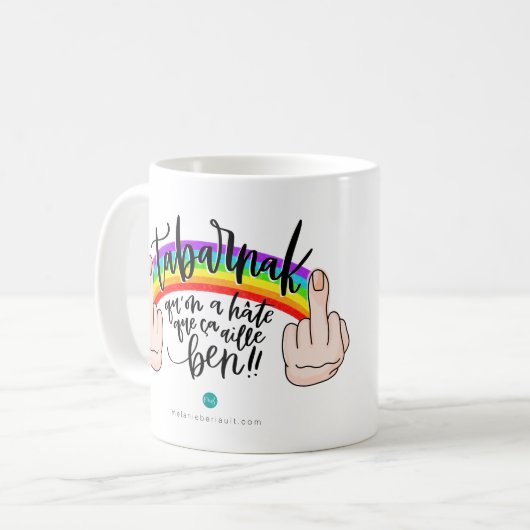 Tabarnak, wir freuen uns darauf. kaffeetasse (Vorderseite Links)