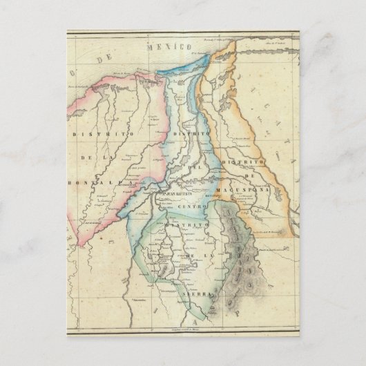 Tabasco, Mexiko Postkarte (Vorderseite)