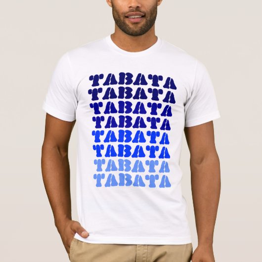 Tabata auf Grau zerstörtem T-Shirt (Vorderseite)