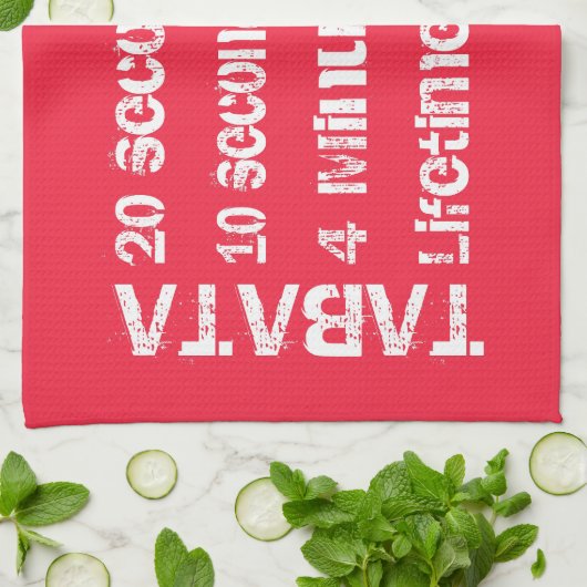 Tabata Training Geschirrtuch (Gefaltet)