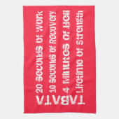 Tabata Training Geschirrtuch (Vertikal)