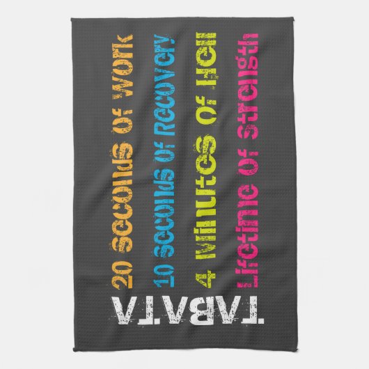 Tabata Training Küchentuch (Vertikal)