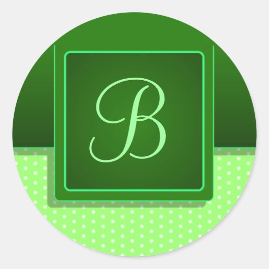 Tabbed Initial Umschlag Aufkleber (Vorderseite)