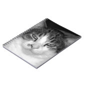 Tabby-and-White-Cat-Notebook Notizblock (Linke Seite)