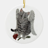 Tabby Angel Cat Ornament (Vorne)