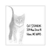 Tabby Benutzerdefiniert Holz-Briefmarke mit Text Gummistempel (Prägung)