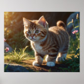 *~* TABBY Beobachtung Kätzchen 5:4 Feline Kitten Poster (Vorne)