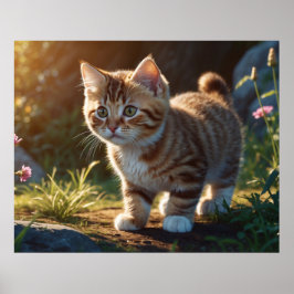 *~* TABBY Beobachtung Kätzchen 5:4 Feline Kitten Poster
