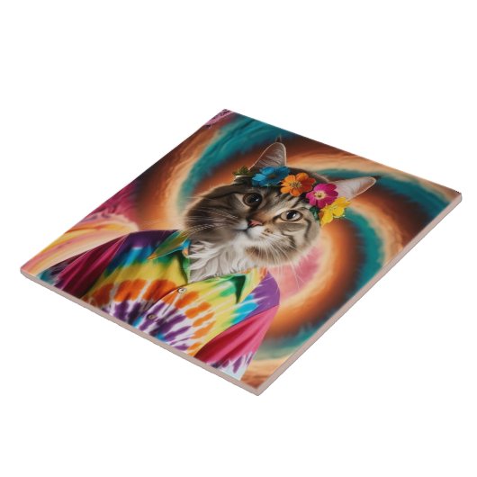 Tabby Blume Kinderdekoration Fliese (Seite)