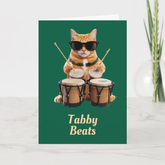 Tabby Bongo Player Karte (Vorderseite)