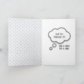 Tabby Cat 55. Geburtstag Spaß Karte (Innenseite)