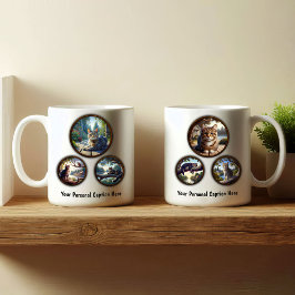 Tabby Cat 6-Image Coffee Tasse Design