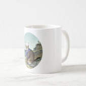 Tabby Cat am Strand Kaffeetasse (VorderseiteRechts)