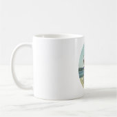 Tabby Cat am Strand Kaffeetasse (Links)