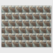 Tabby Cat Auf einem Segelboot Geschenkpapier (Flach)