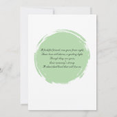 Tabby Cat Beileid Card Einladung (Rückseite)