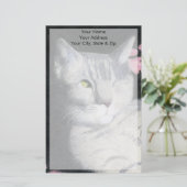 Tabby Cat Briefpapier (Stehend Vorderseite)