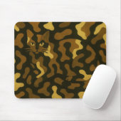 Tabby Cat Camouflage Art Mousepad (Mit Mouse)