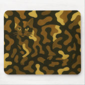 Tabby Cat Camouflage Art Mousepad (Vorne)