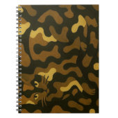 Tabby Cat Camouflage Art Notizblock (Vorderseite)