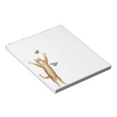 Tabby Cat Chasing Butterfets Notepad Notizblock (angewinkelt)