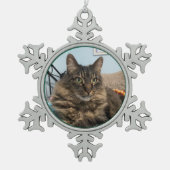 Tabby Cat Christmas Ornament (Vorderseite)