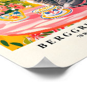 Tabby Cat Drink Kaffee, Espresso Art, Funny Kit Poster (Ecke)