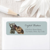 Tabby Cat Erlangen eines Pit Bull Kiss (Insitu)