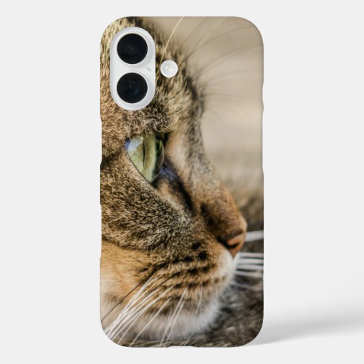 Tabby Cat Face Nah-up Case-Mate iPhone Hülle (Rückseite)