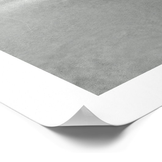 Tabby Cat Face Poster (Ecke)