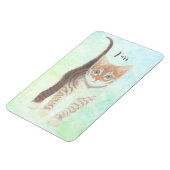 Tabby Cat Flexible Magnet mit Text (Linke Seite)