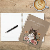 Tabby Cat Floral Planer